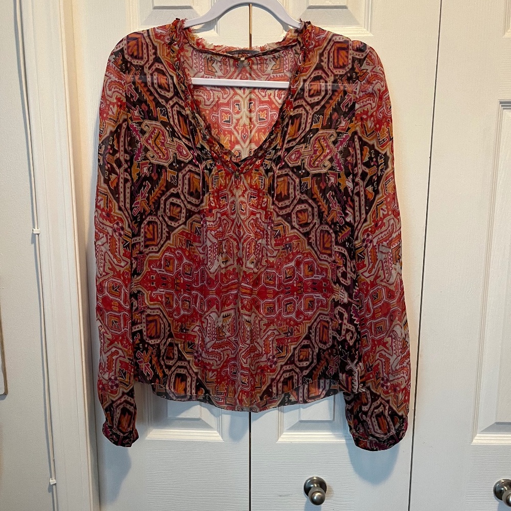 Elie Tahari 100% silk size S top